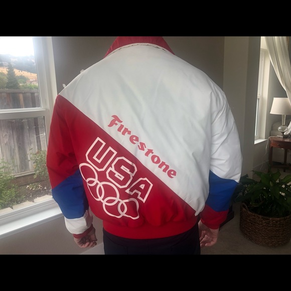 USA Olympic jacket vintage from the 80’s mens large NWT - Picture 3 of 5